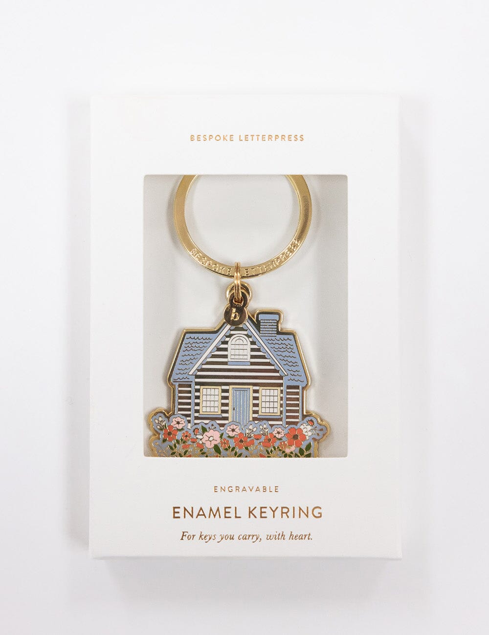 House Enamel Keyring