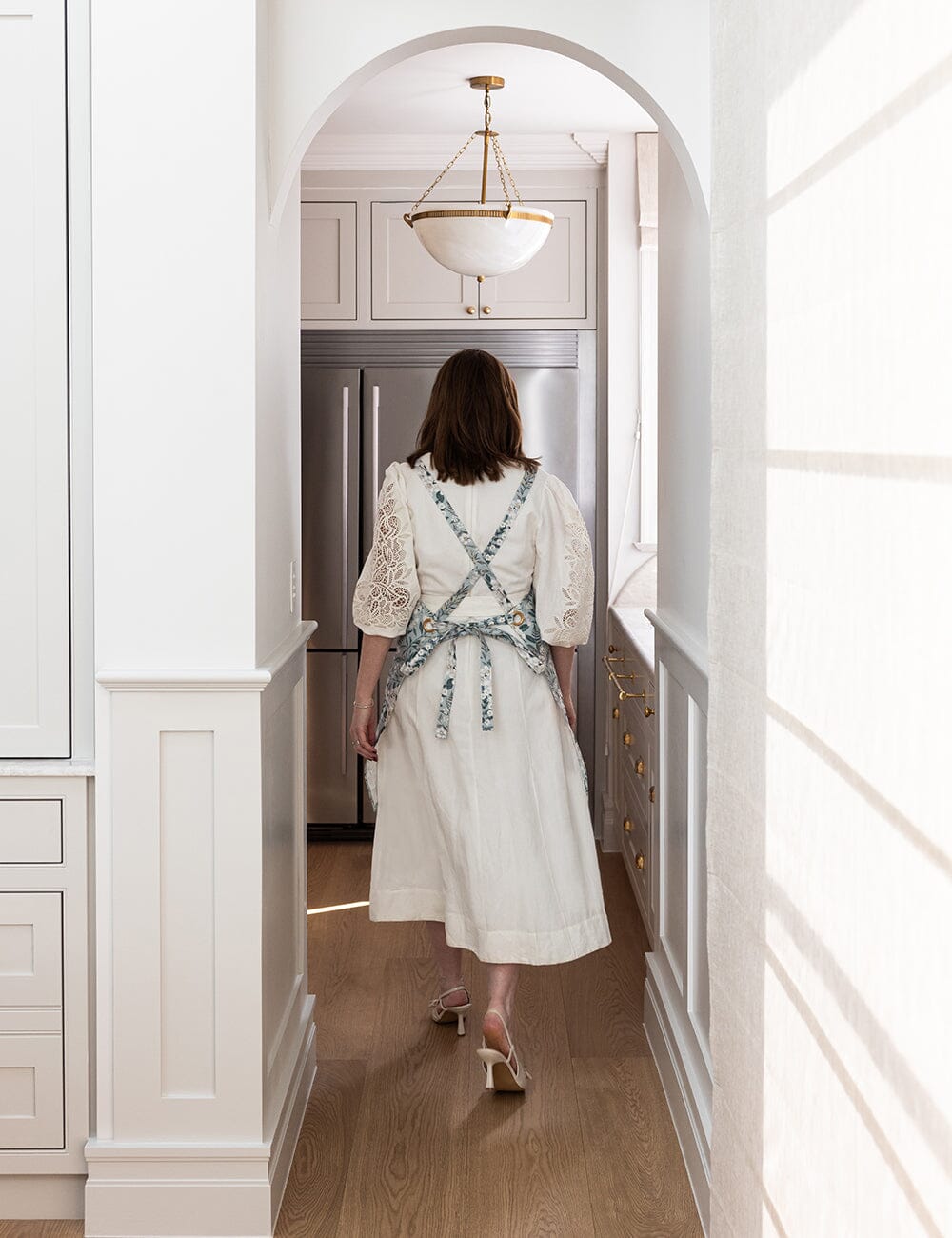 Ivory Garden 100% Linen Apron