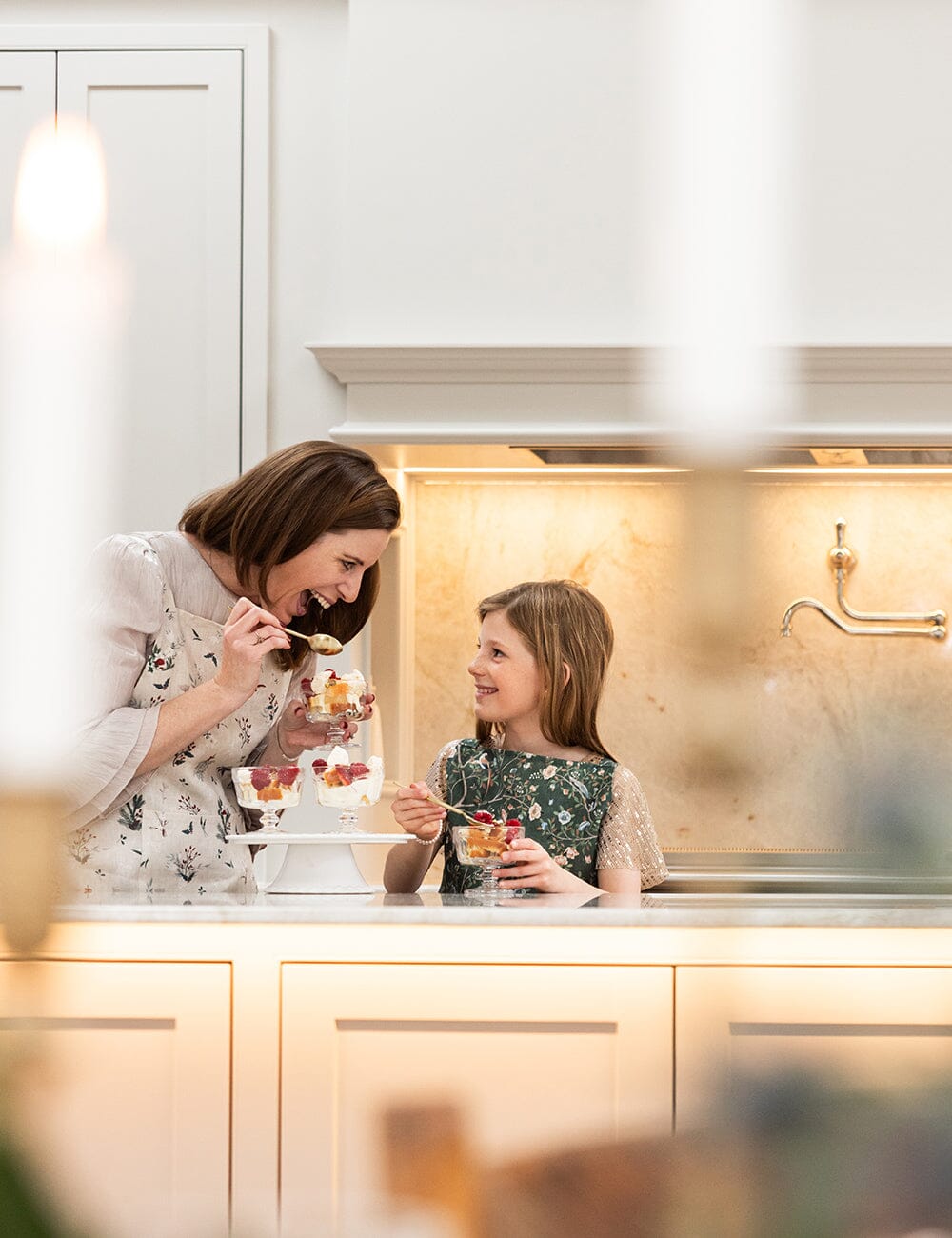 Camellia Tree 100% Linen Apron