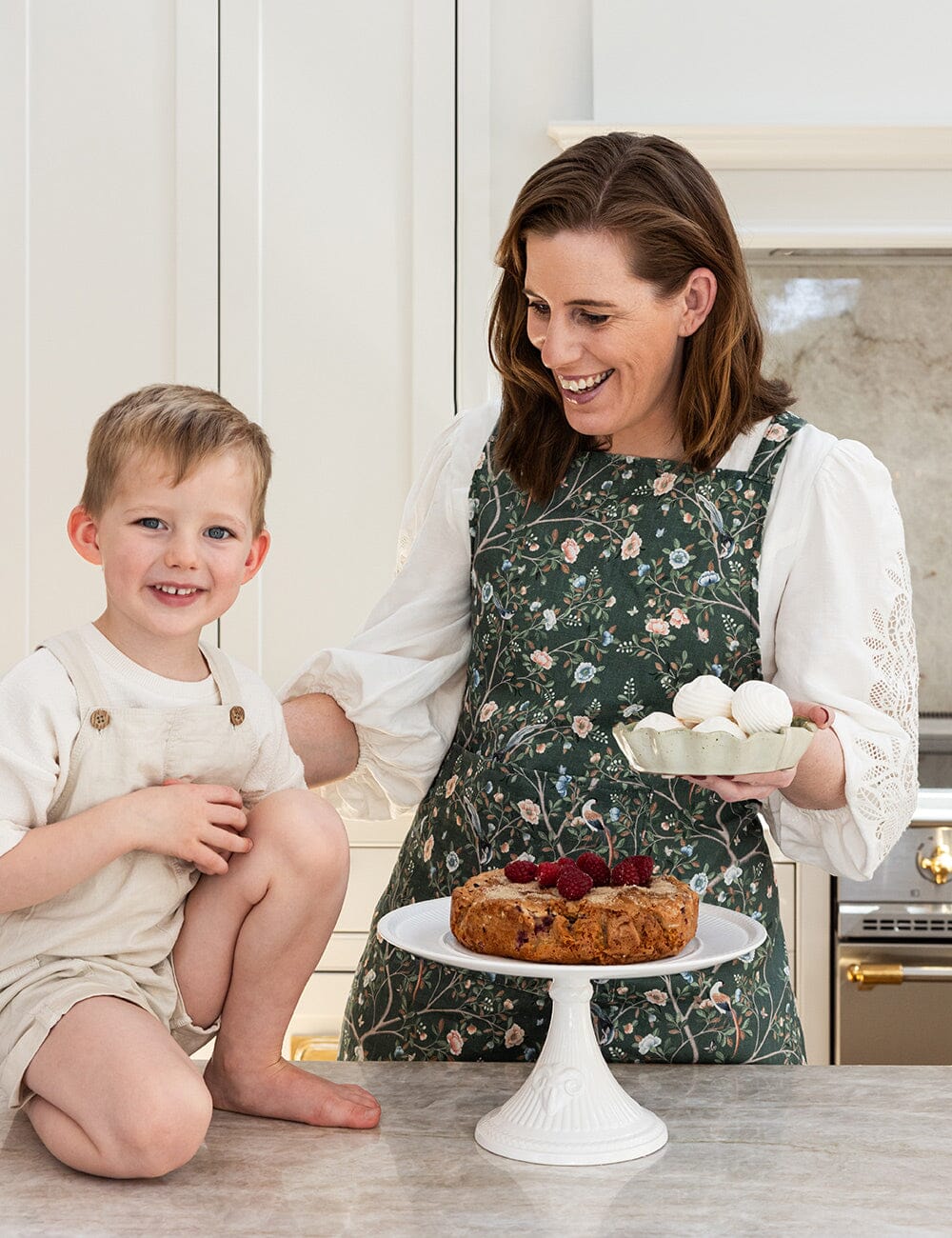 Camellia Tree Apron Apron Bespoke Letterpress 