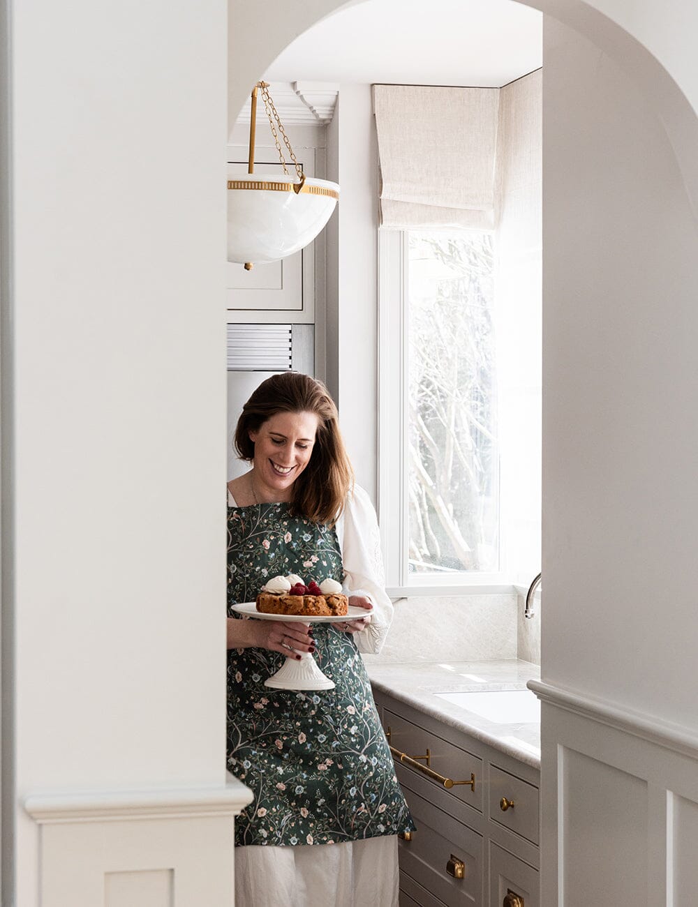 Camellia Tree 100% Linen Apron