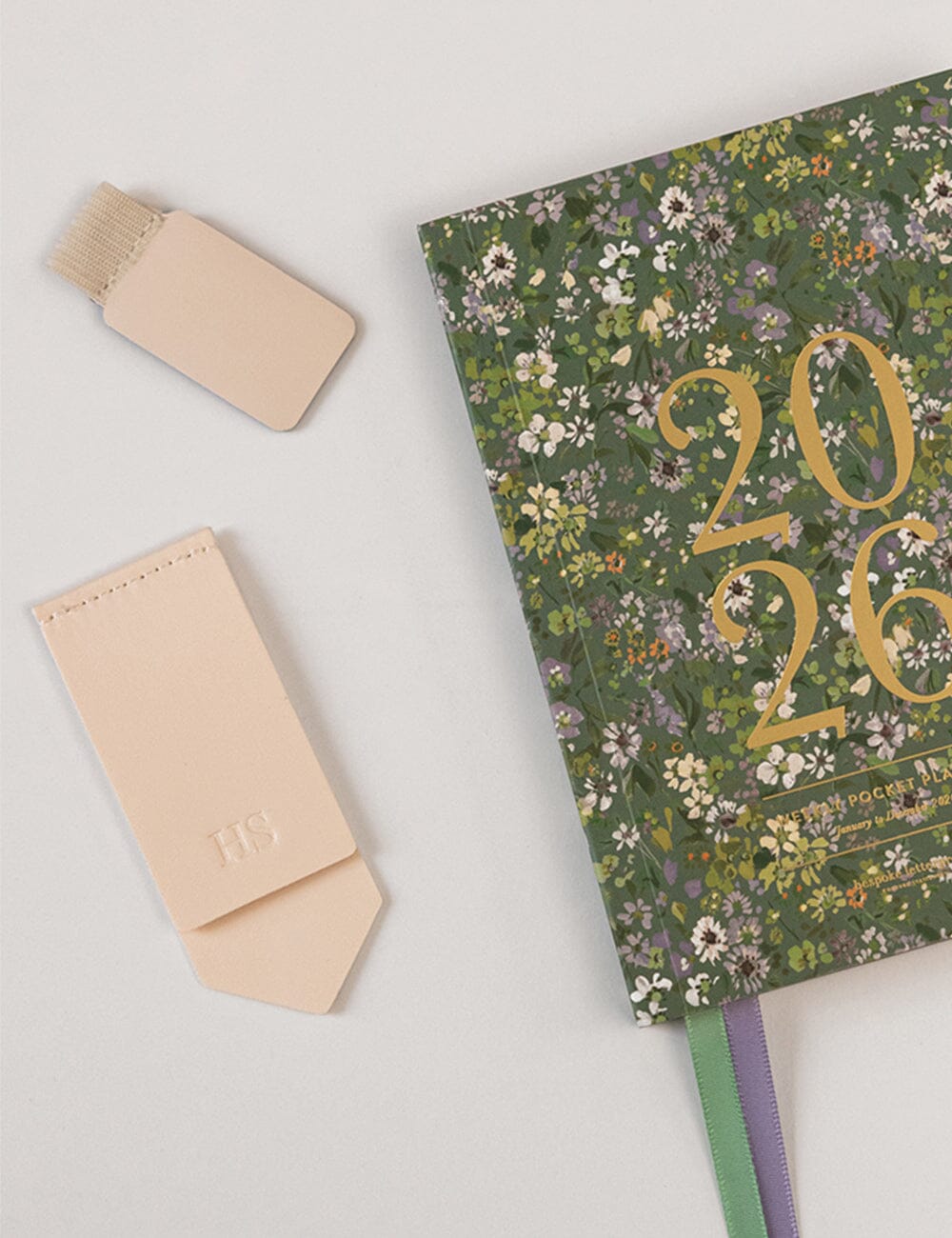 Leatherette Bookmark - Ivory