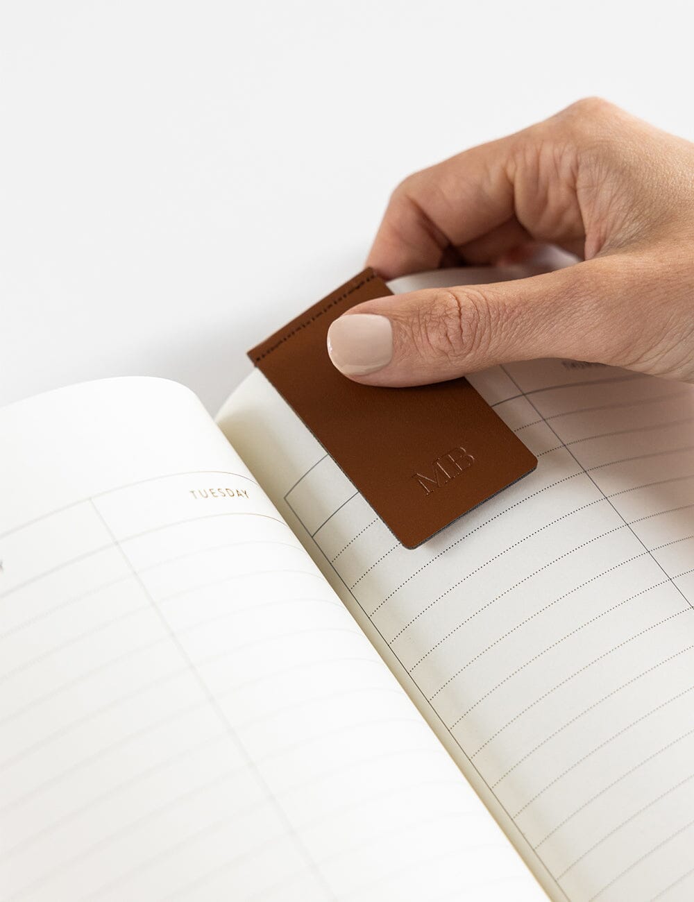 Leatherette Bookmark - Espresso