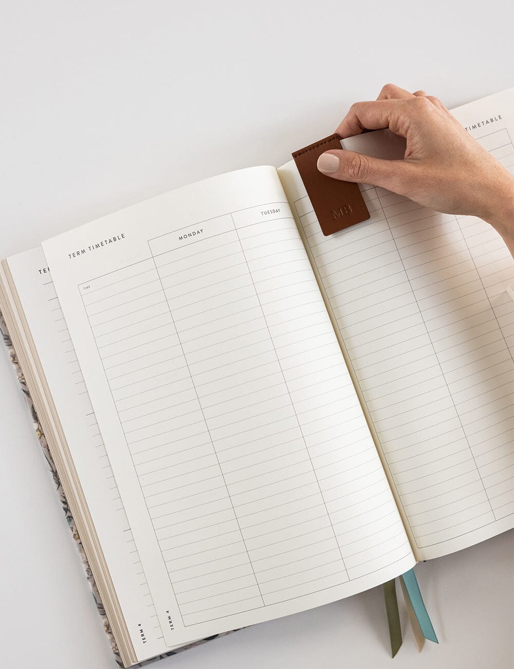 Leatherette Bookmark - Espresso