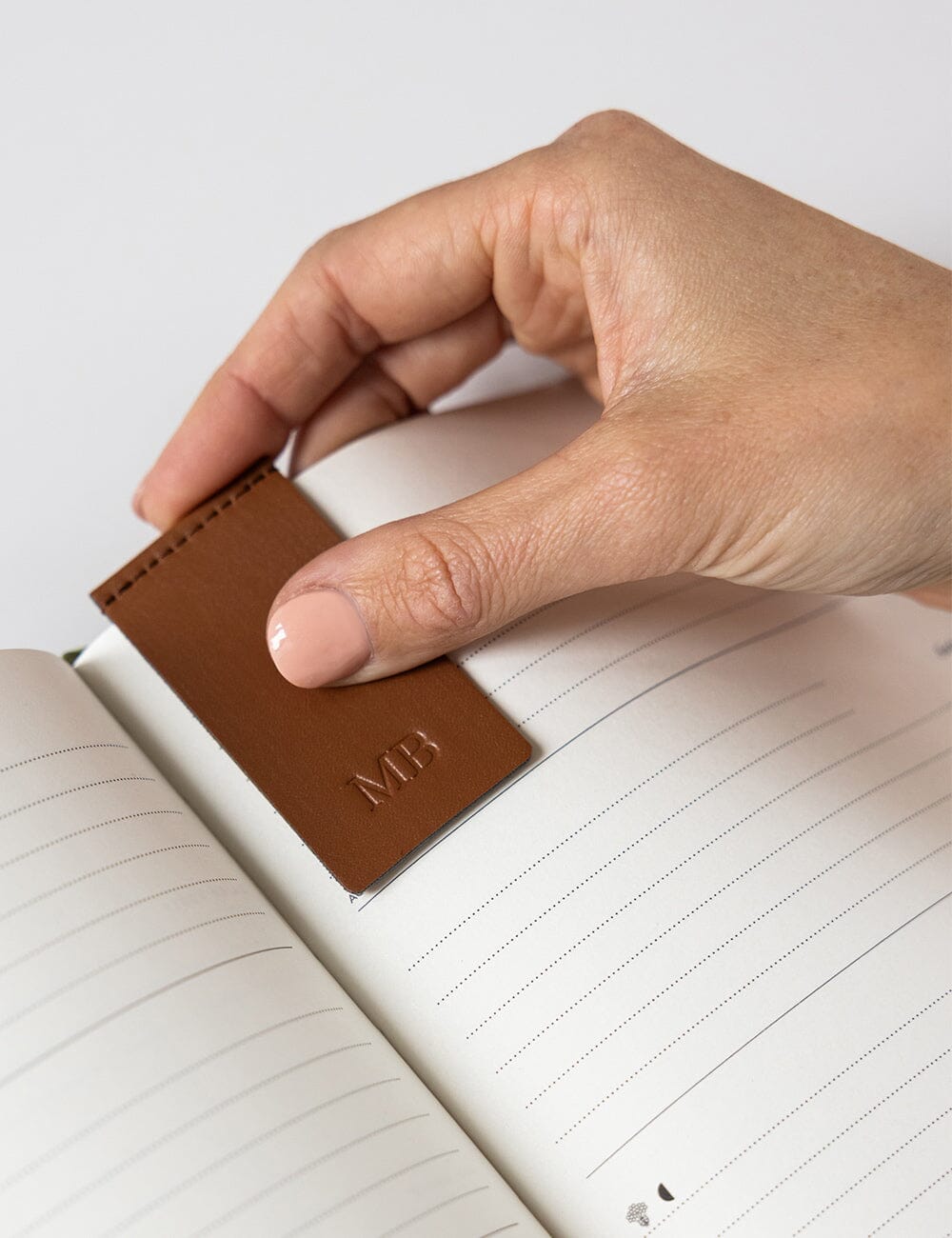 Leatherette Bookmark - Espresso