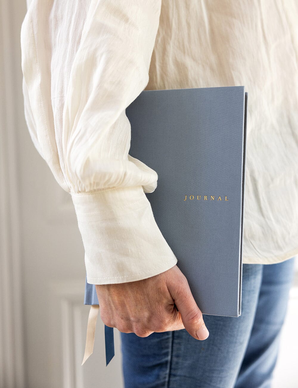 Linen Bound Journal - Dusty Cornflower (Bullet Journal)