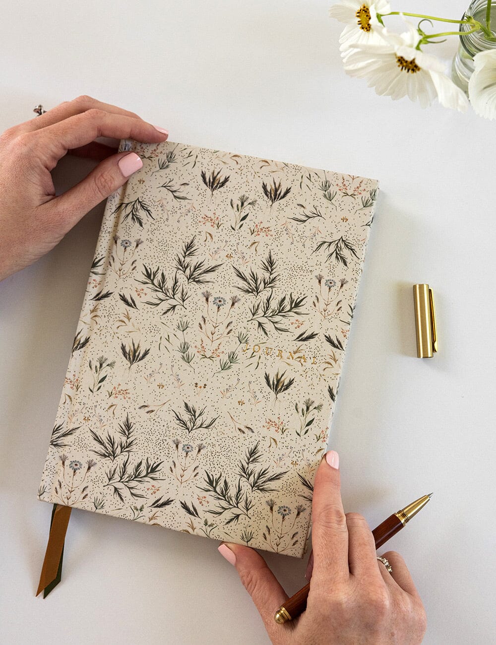 Linen Bound Journal - Meadow (Lined Journal)