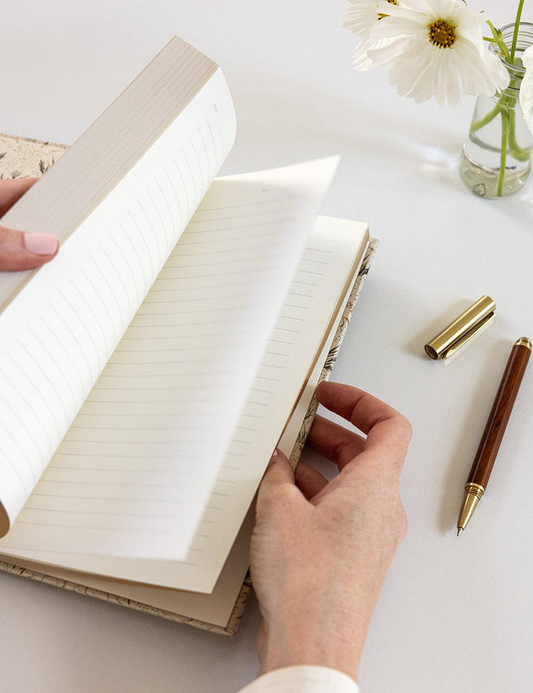 Linen Bound Journal - Meadow (Lined Journal) Journals Bespoke Letterpress 