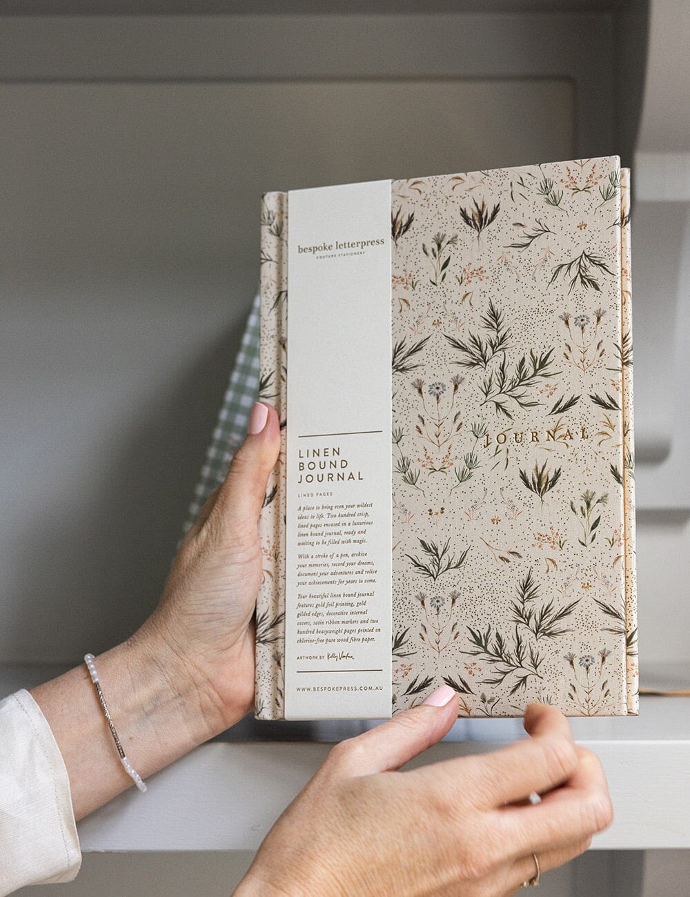 Linen Bound Journal - Meadow (Lined Journal)