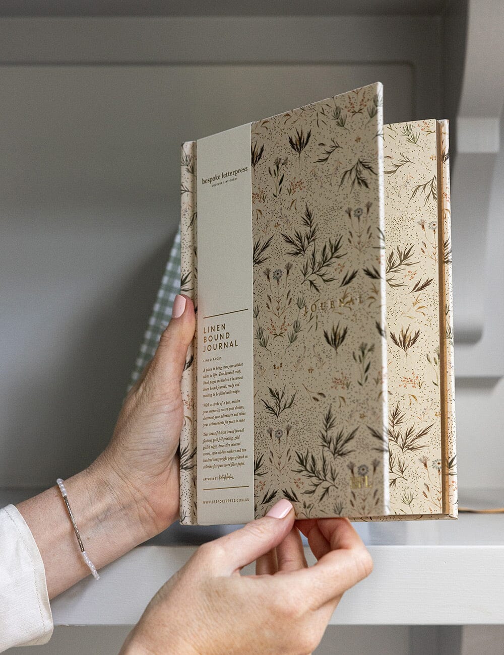 Linen Bound Journal - Meadow (Lined Journal)