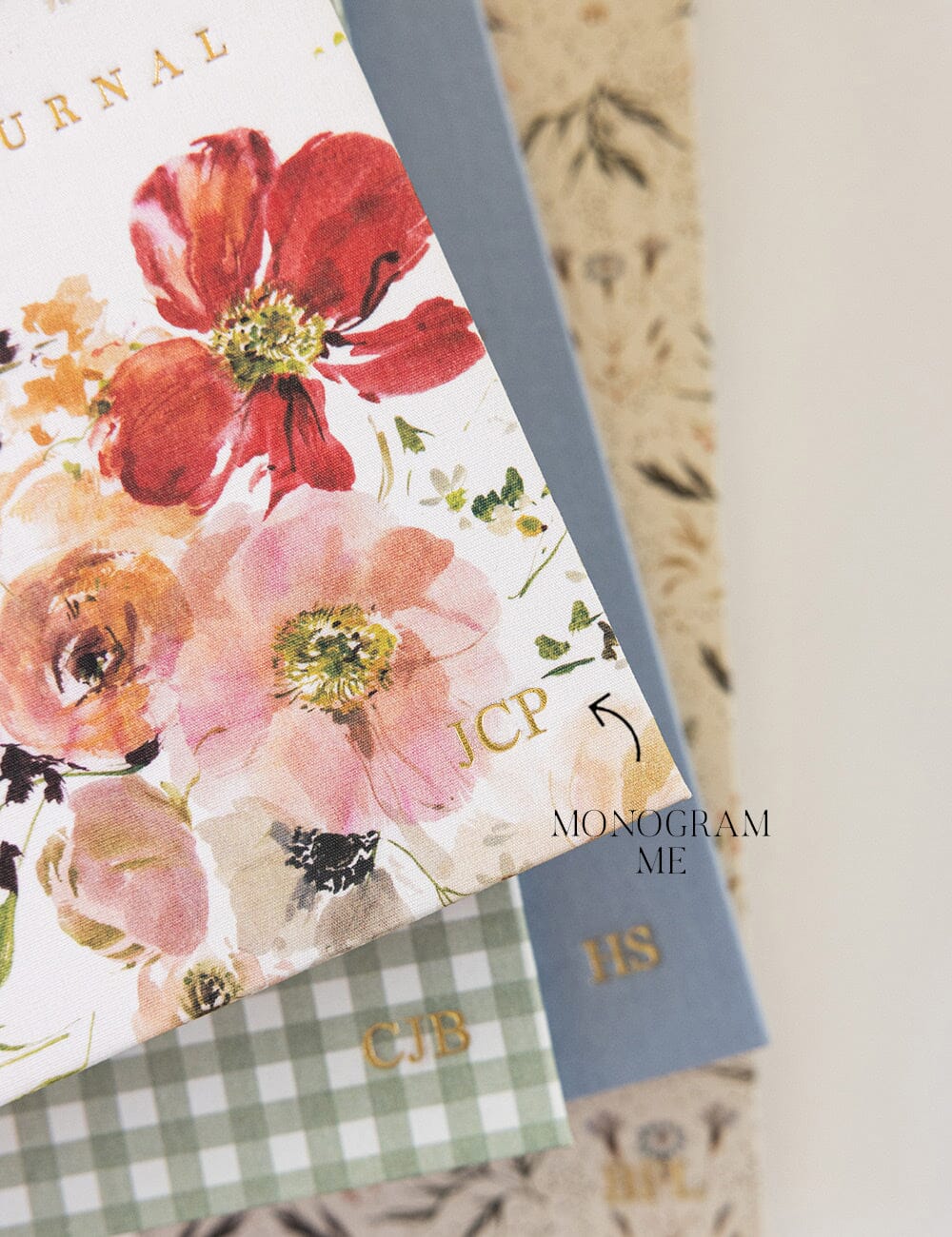 Gift Set - Linen Journal - Poppies