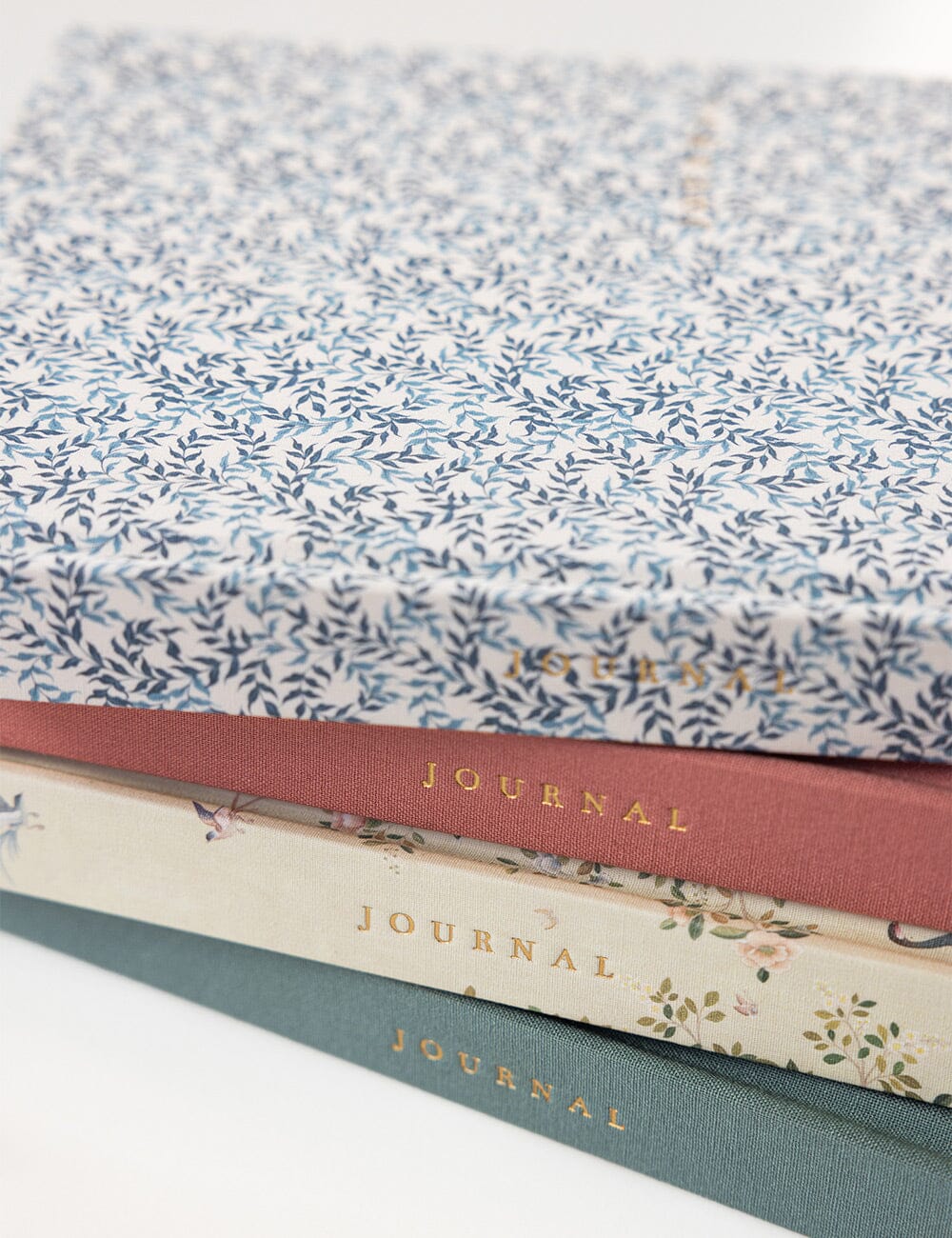 Linen Bound Journal - Bluebloom Ivy (Lined Journal)