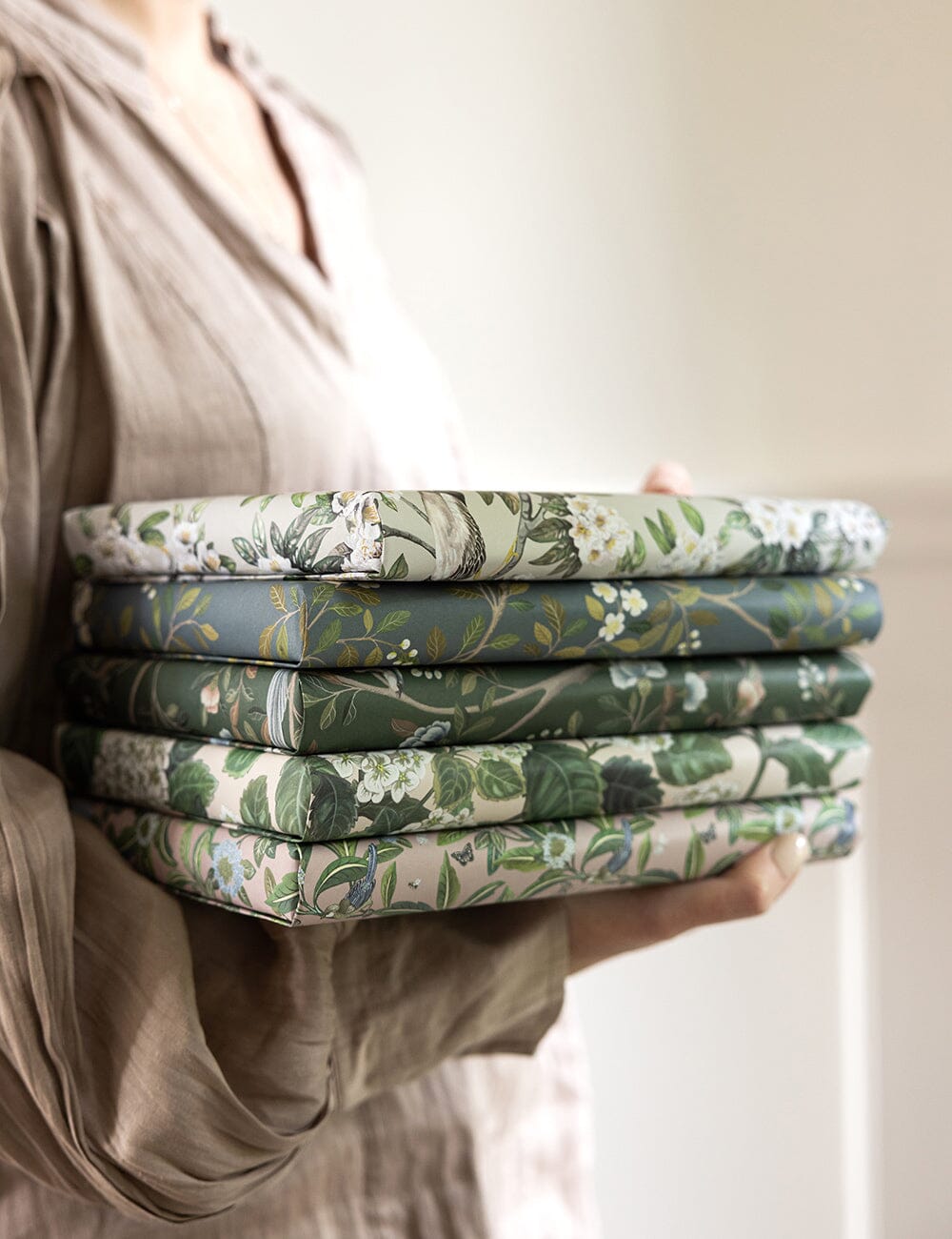 Gift Set - Linen Journal - Desert Sand