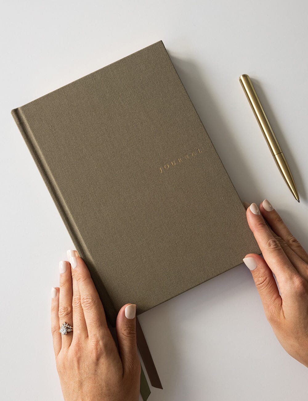 Gift Set - Linen Journal - Saltmarsh Green