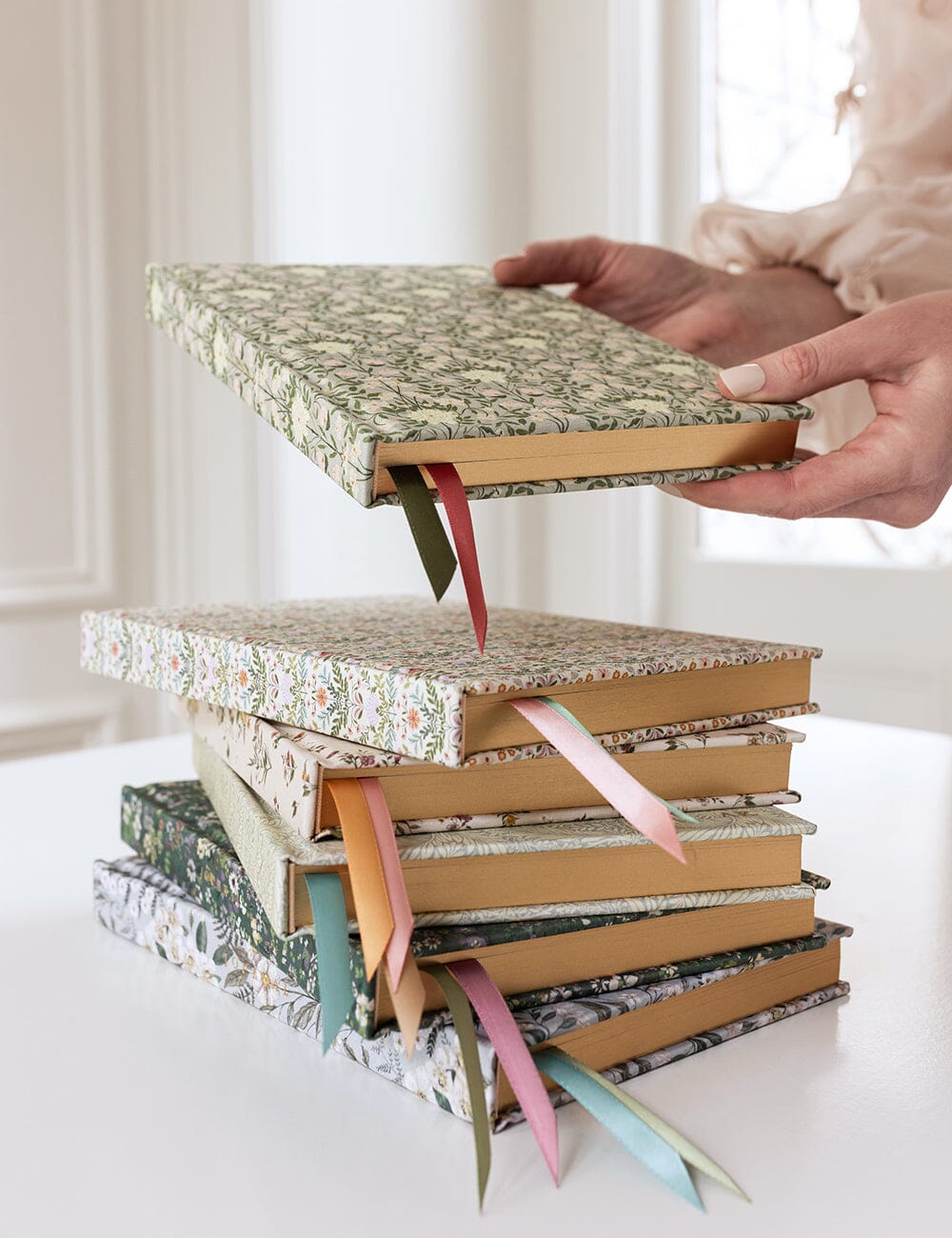 Linen Bound Journal - Bloomere (Lined Journal)