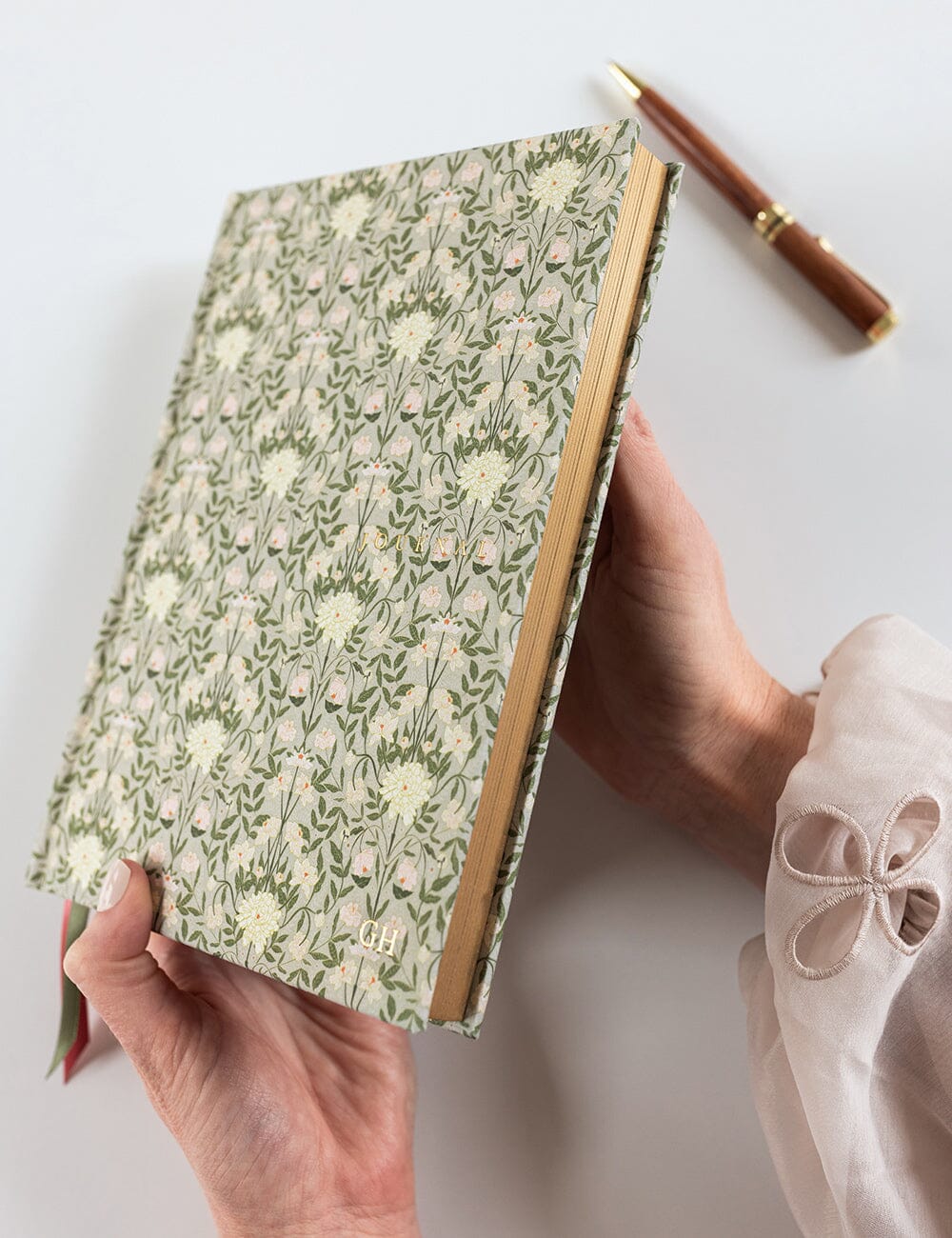 Linen Bound Journal - Bloomere (Lined Journal)