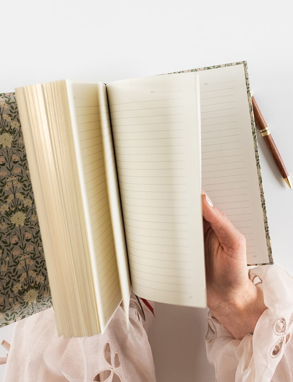 Linen Bound Journal - Bloomere (Lined Journal)