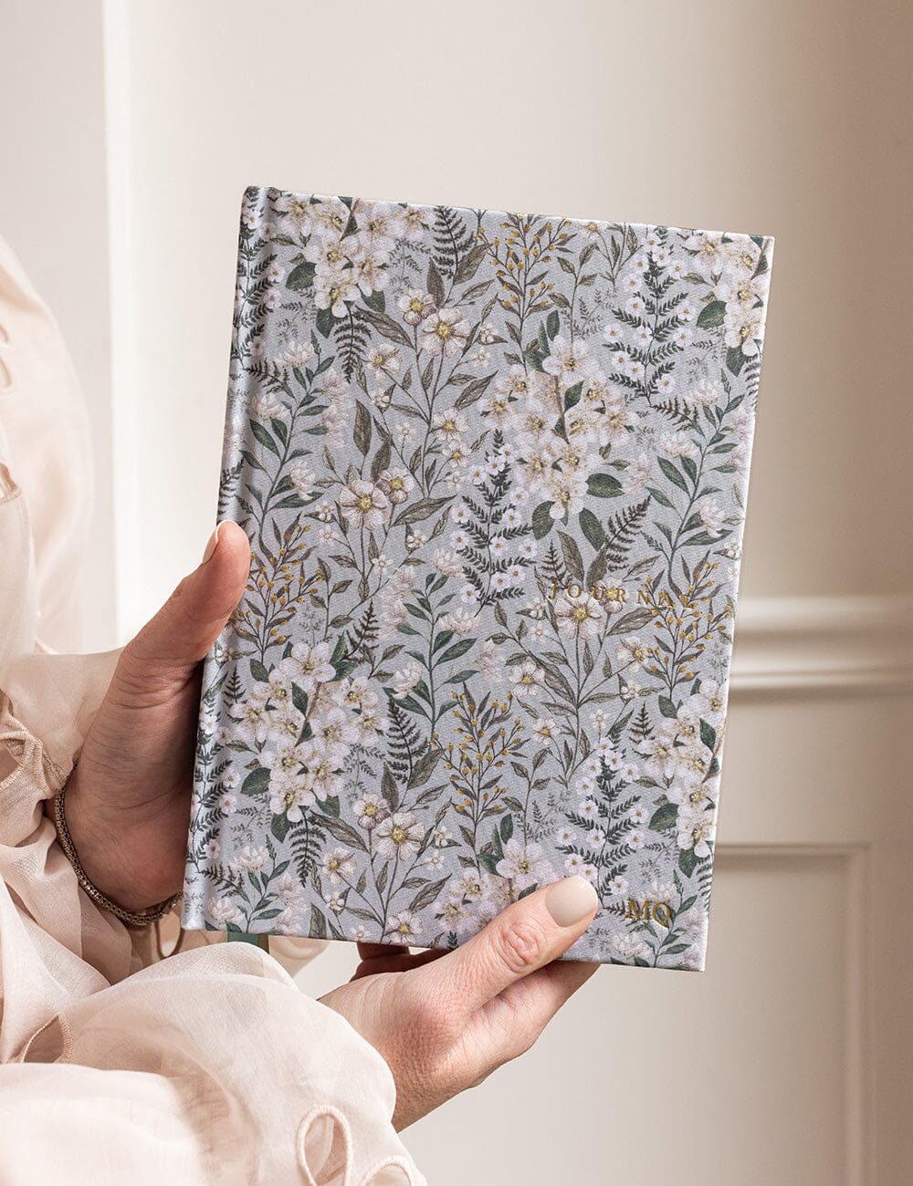 Gift Set - Linen Journal - Ivory Garden