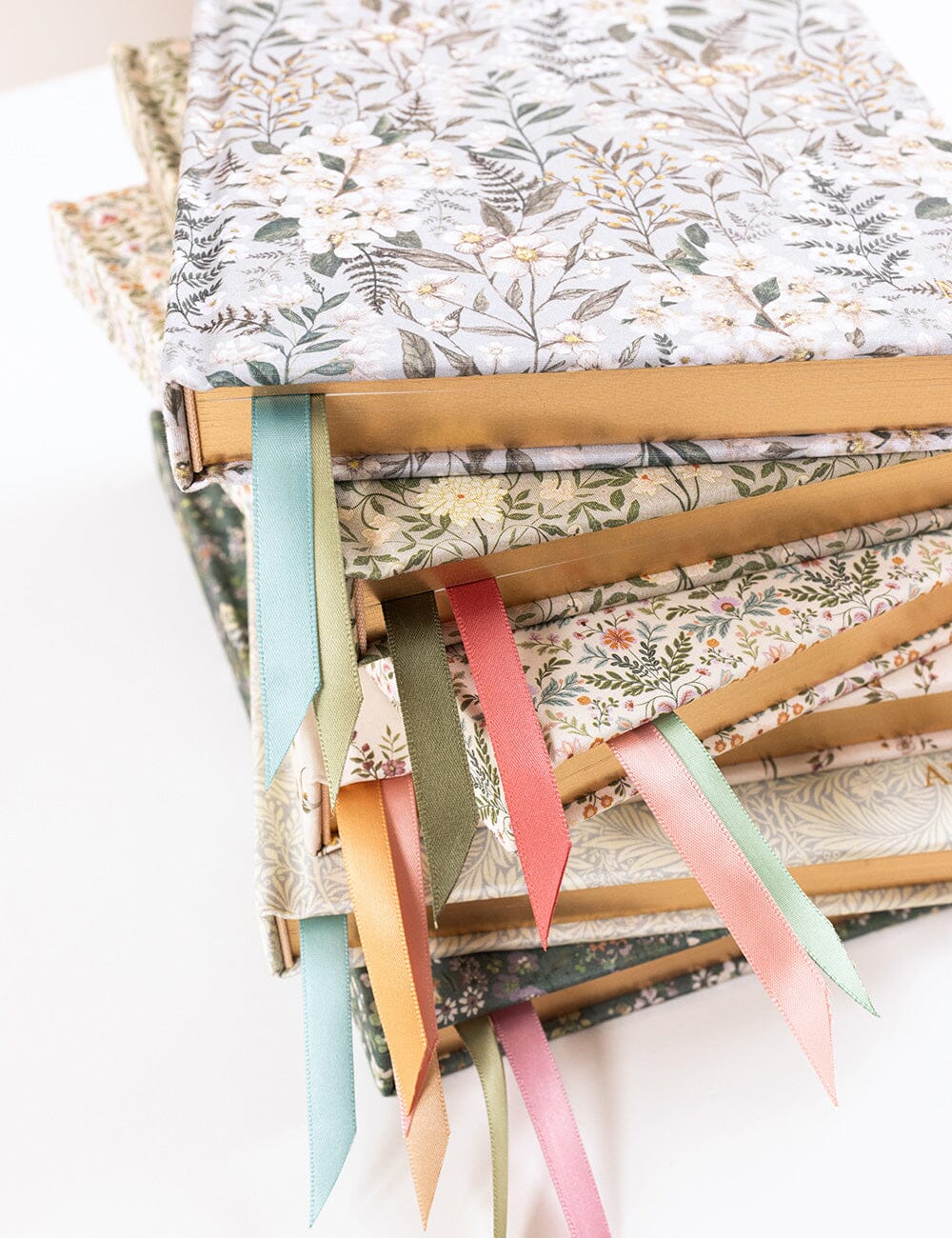 Linen Bound Journal - Ivory Garden (Bullet Journal)