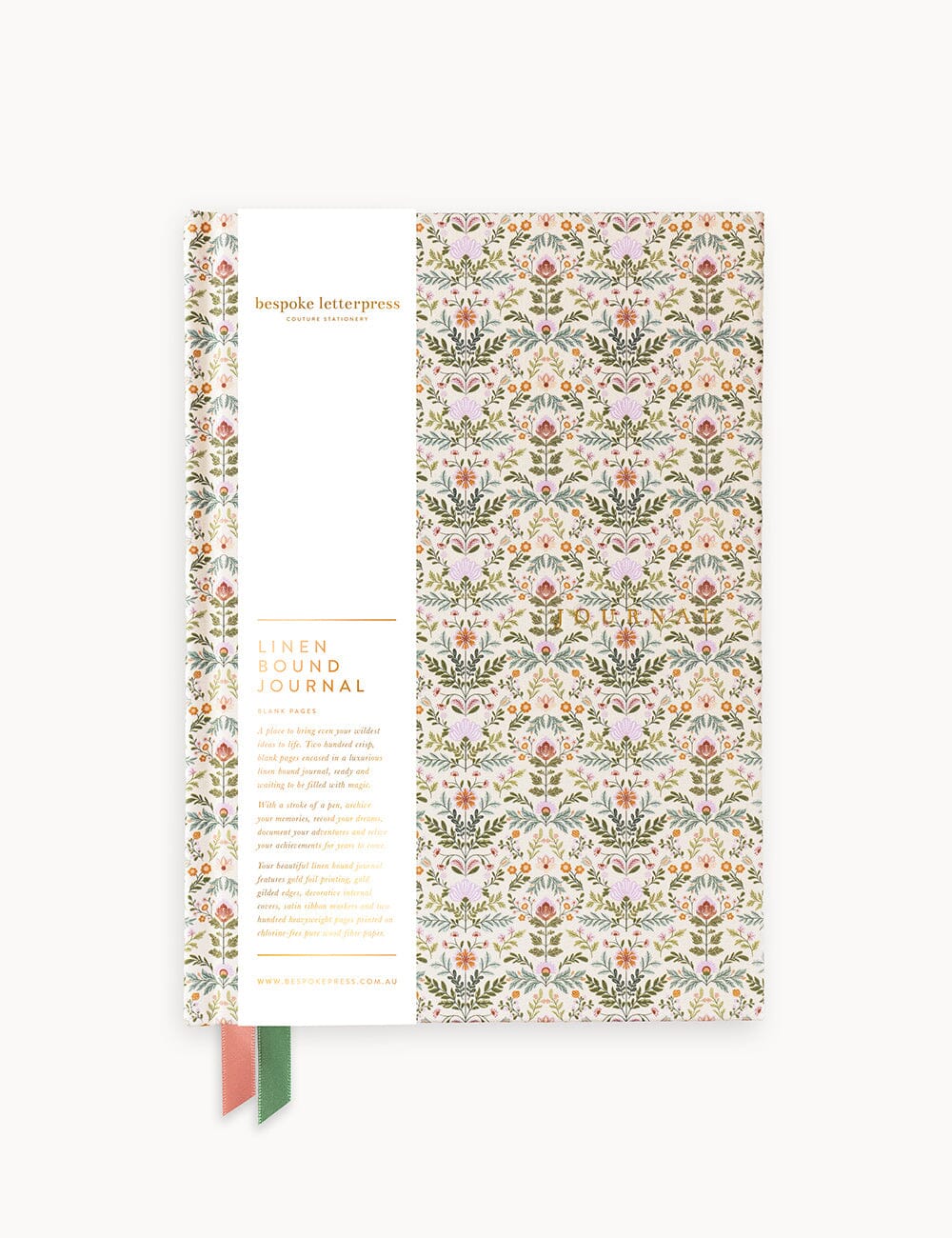 Linen Bound Journal - Bramblefloss (Blank Journal)