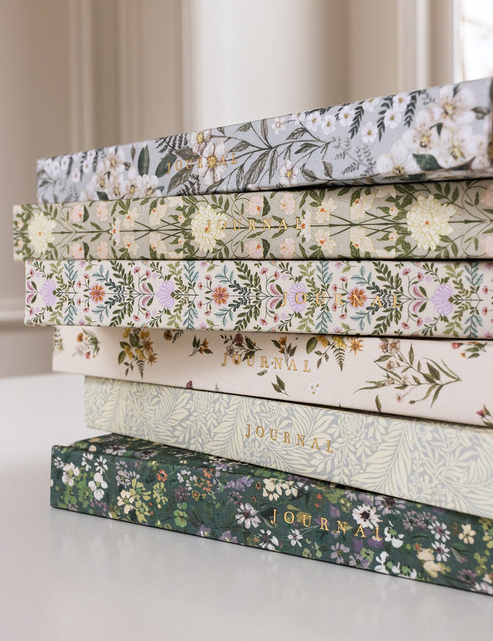 Linen Bound Journal - Botanical Blooms (Lined Journal)