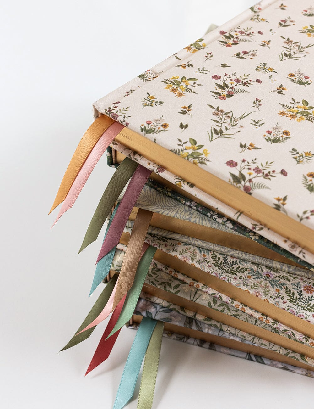 Linen Bound Journal - Botanical Blooms (Lined Journal)