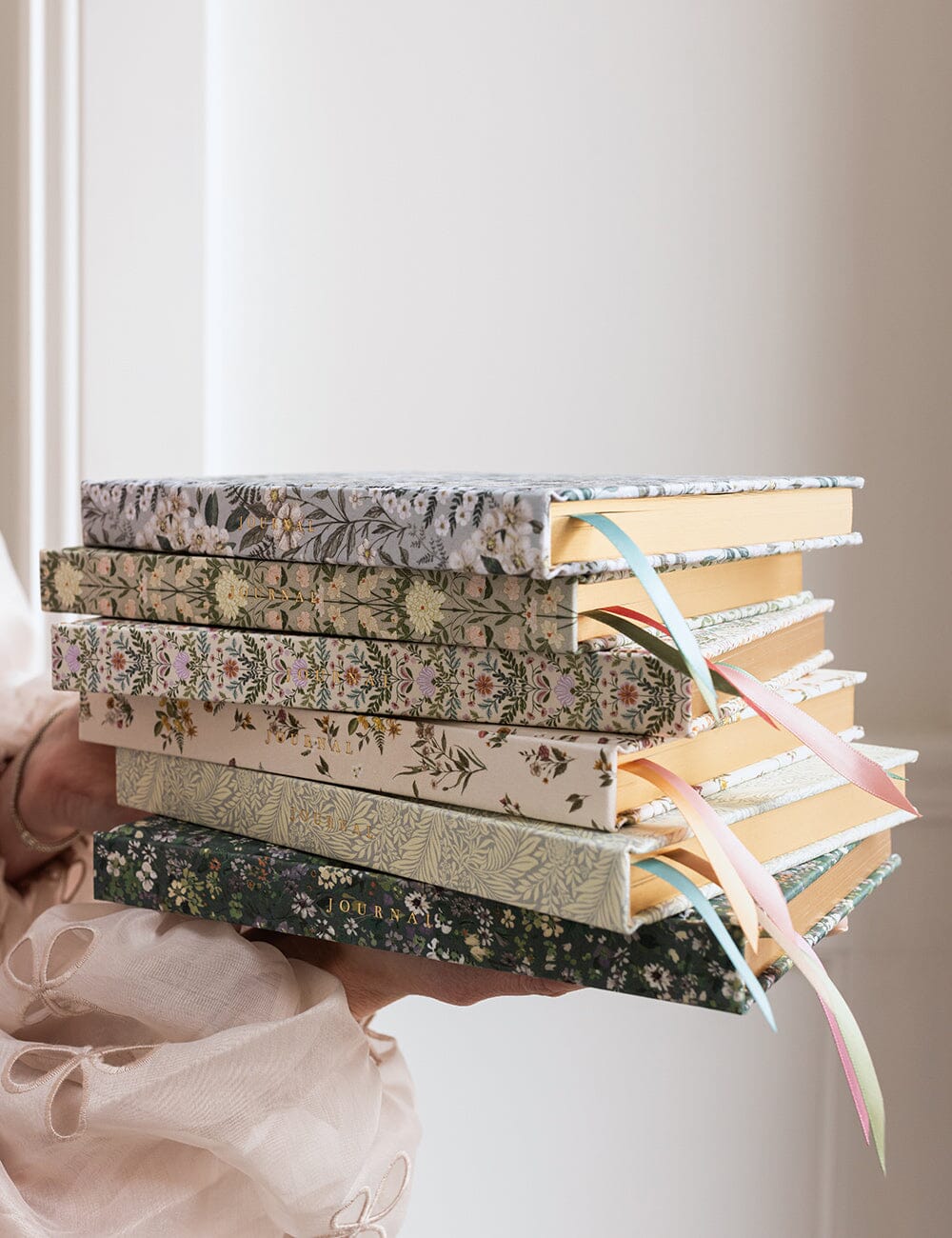 Linen Bound Journal - Botanical Blooms (Lined Journal)