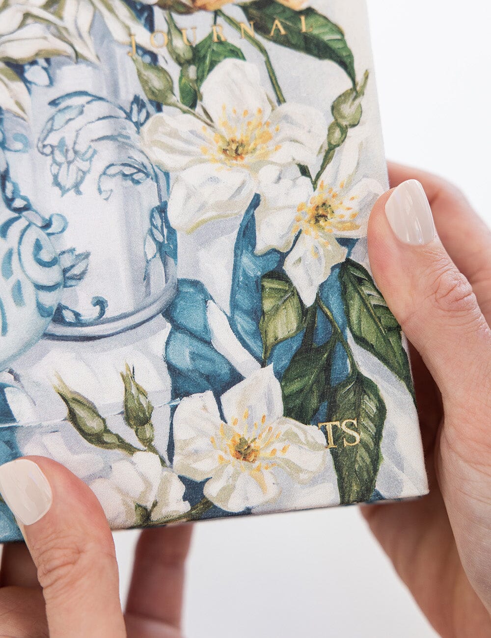 Linen Bound Journal Lined - Three Vases With Lemons
