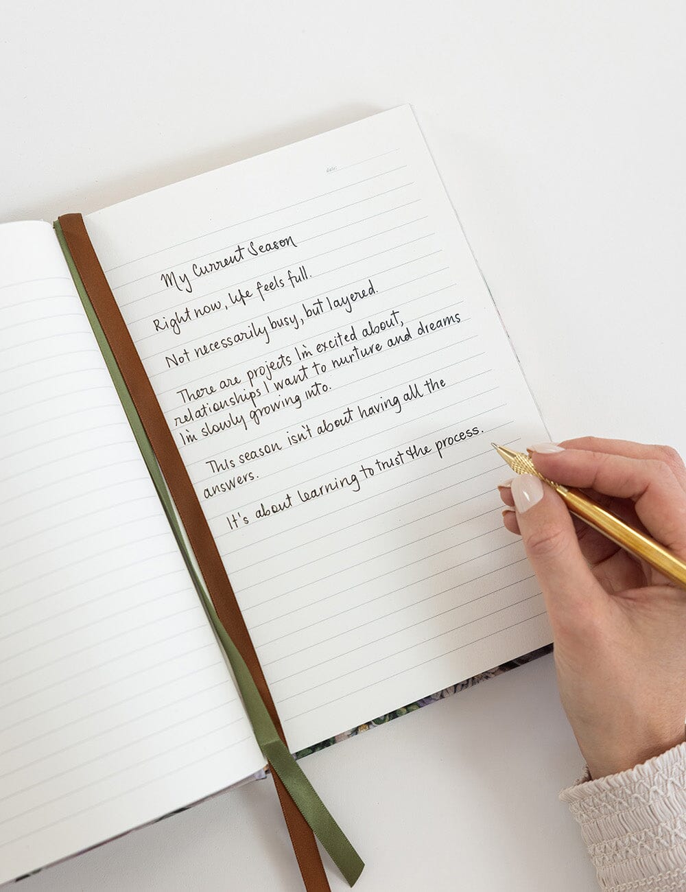 Linen Bound Journal Lined - Bushland Ribbons