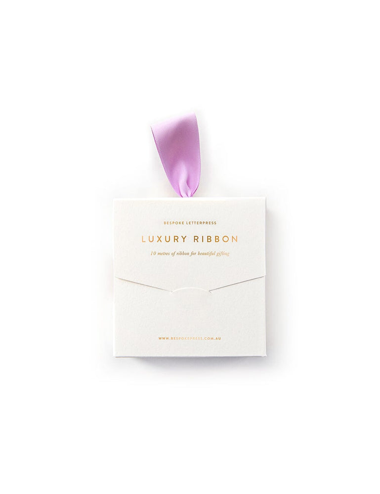 Lilac Luxury Satin Ribbon - 10 metres Satin Ribbon Bespoke Letterpress 