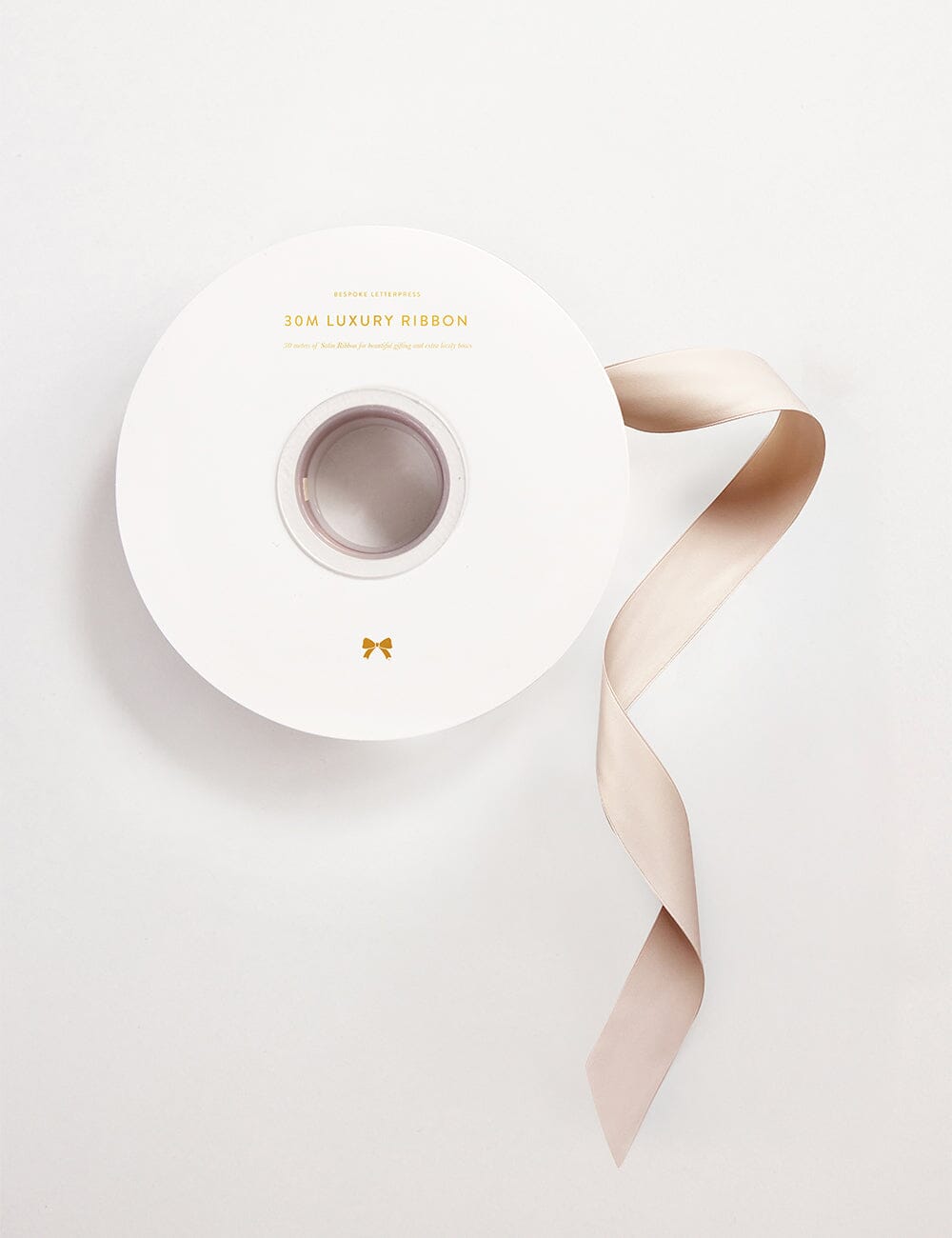 Ballet Slipper Luxury Satin Ribbon - 30 metres Satin Ribbon Bespoke Letterpress 