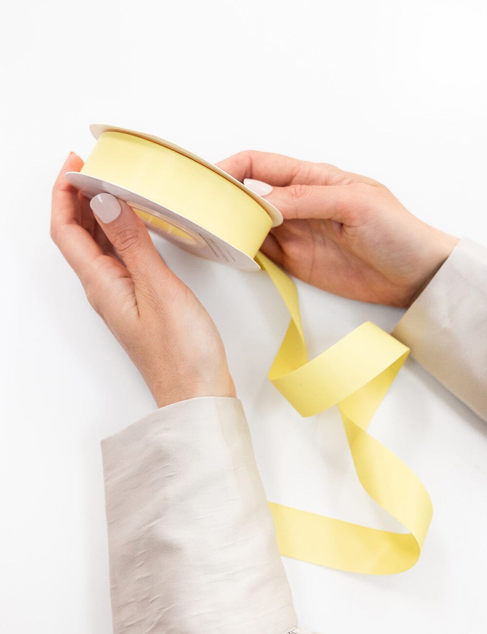 Lemon Luxury Satin Ribbon - 30 metres