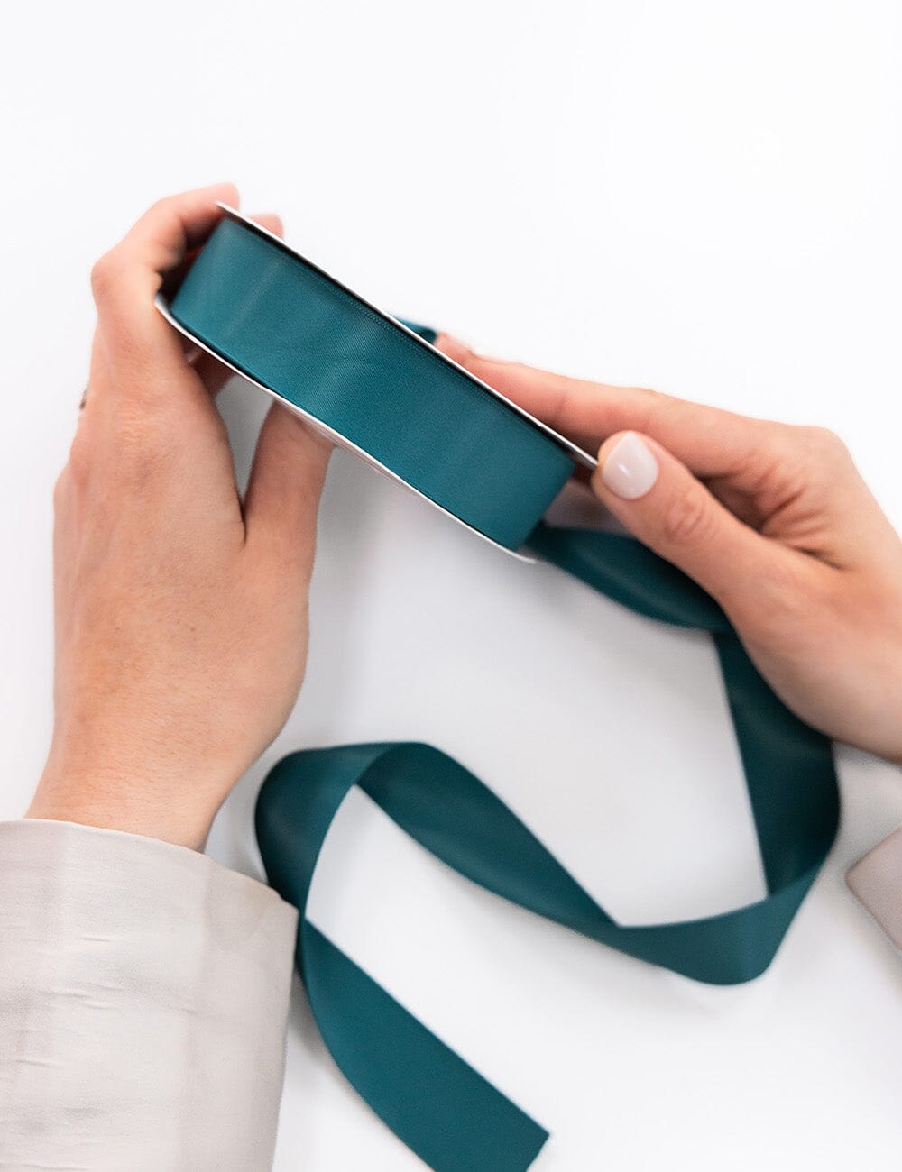 Teal Luxury Satin Ribbon - 30 metres