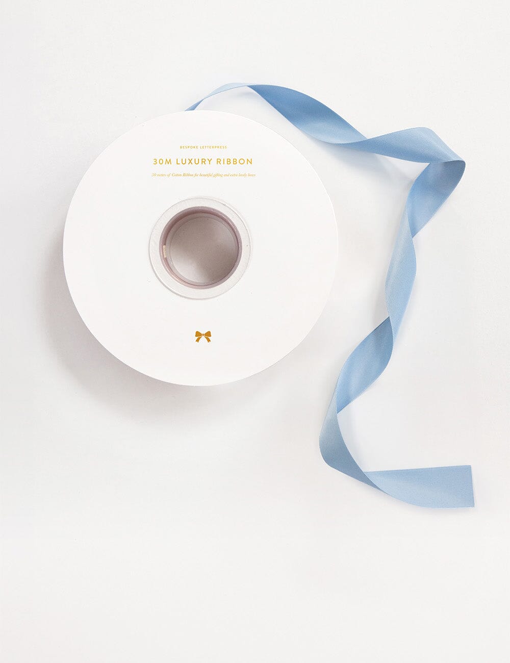 French Blue Luxury Satin Ribbon - 30 metres Satin Ribbon Bespoke Letterpress 