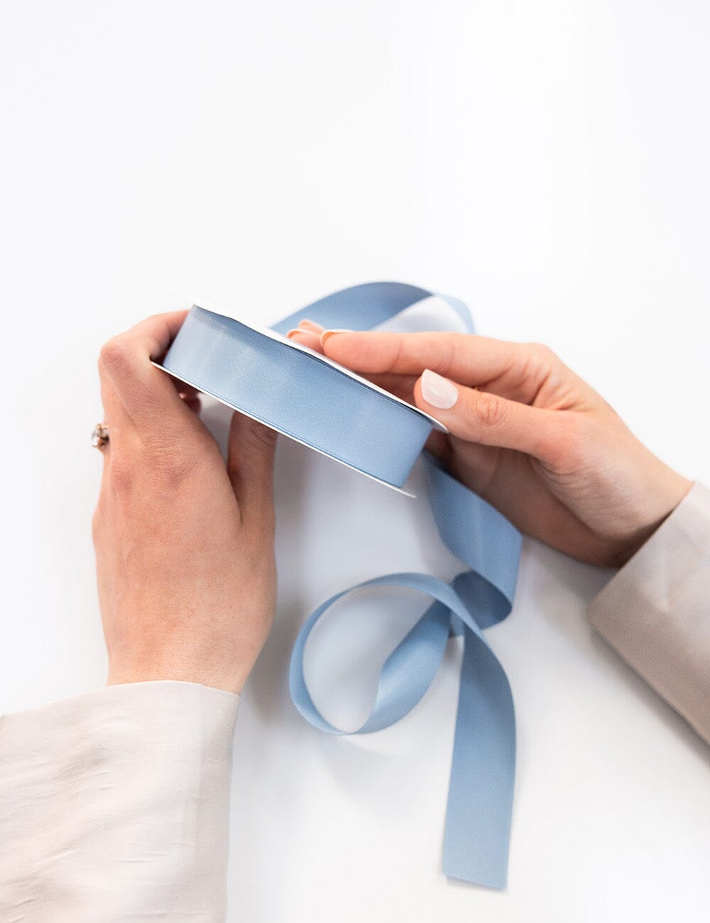 French Blue Luxury Satin Ribbon - 30 metres