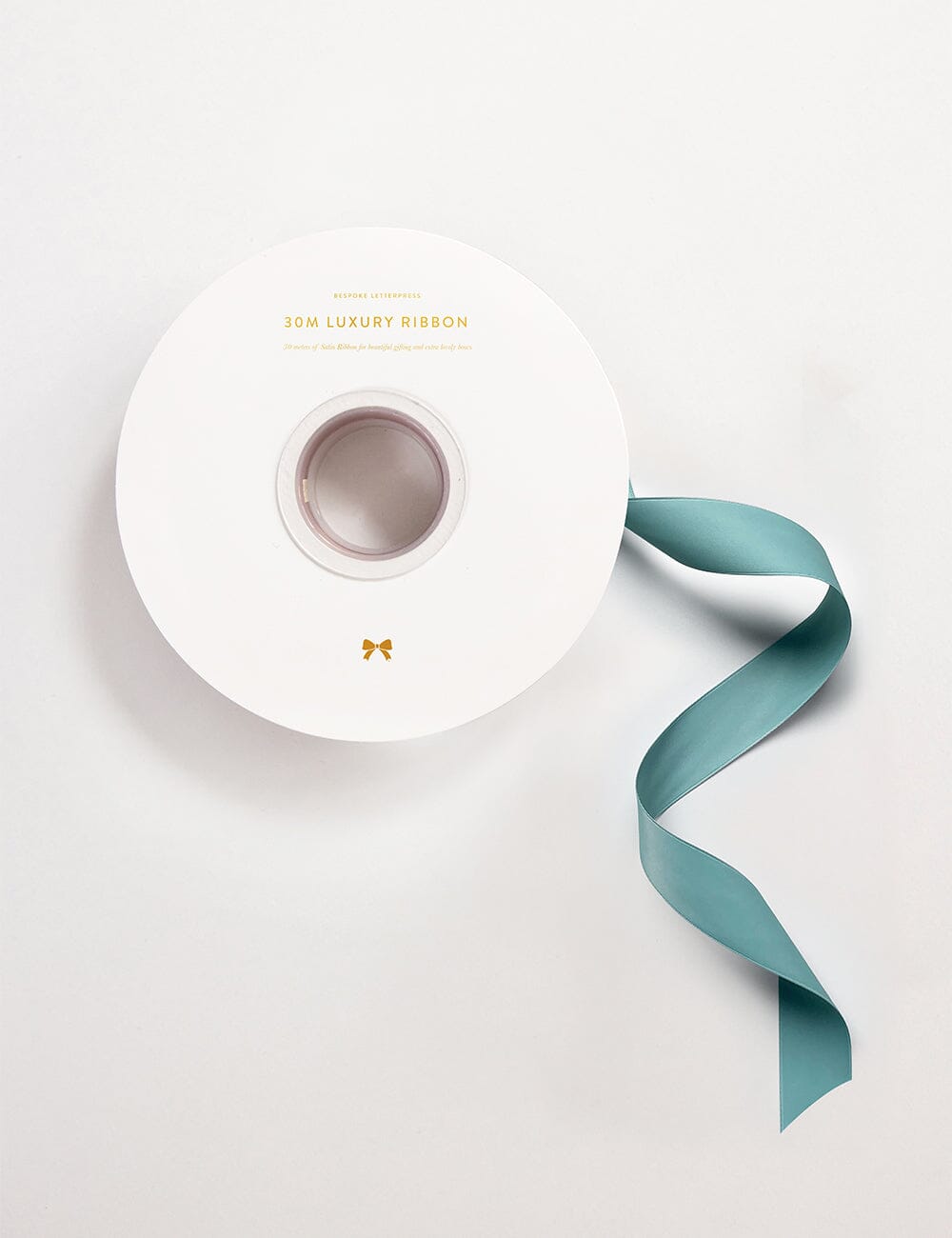 Azure Luxury Satin Ribbon - 30 metres Satin Ribbon Bespoke Letterpress 