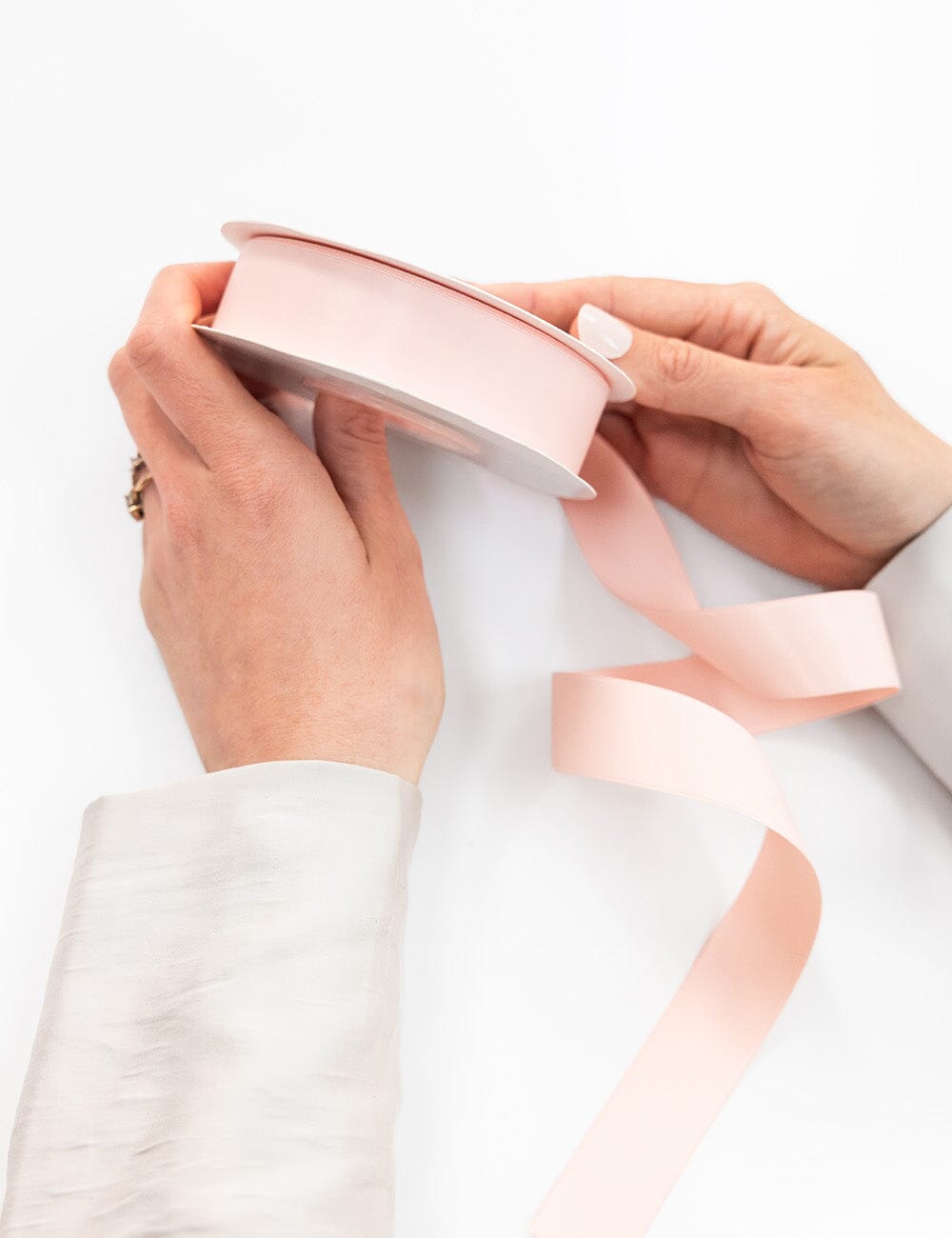 Peach Luxury Satin Ribbon - 30 metres