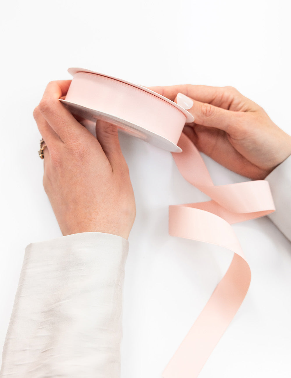 Peach Luxury Satin Ribbon