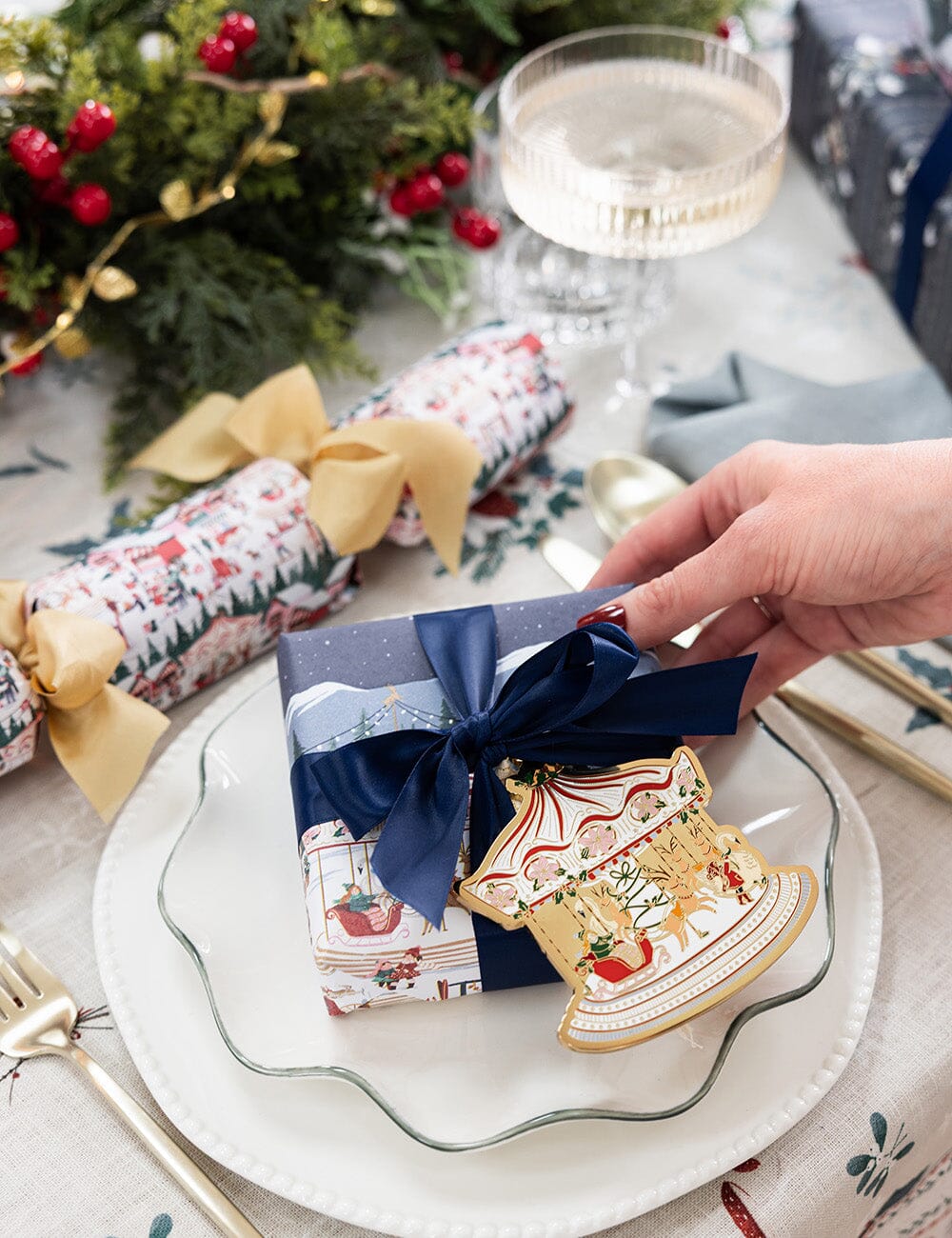 Navy Luxury Satin Ribbon - 30 meters