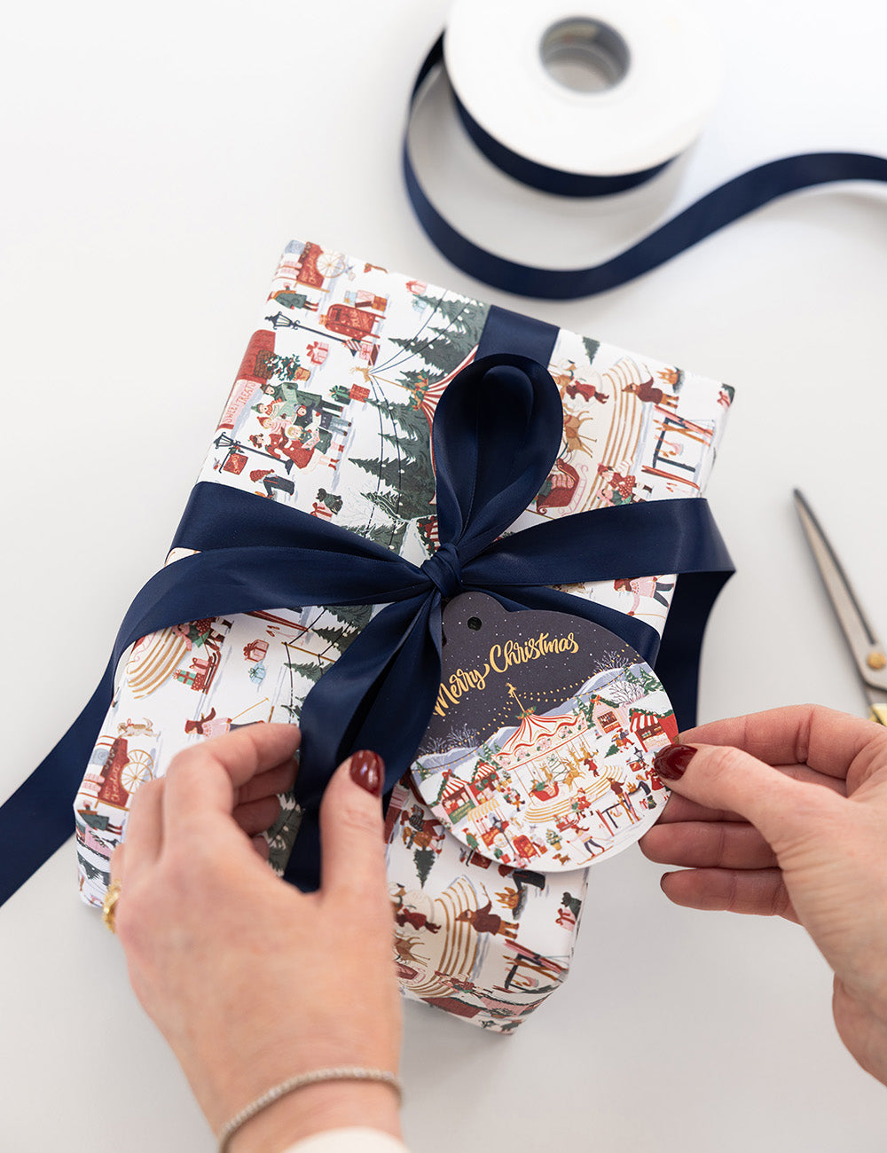 Navy Luxury Satin Ribbon