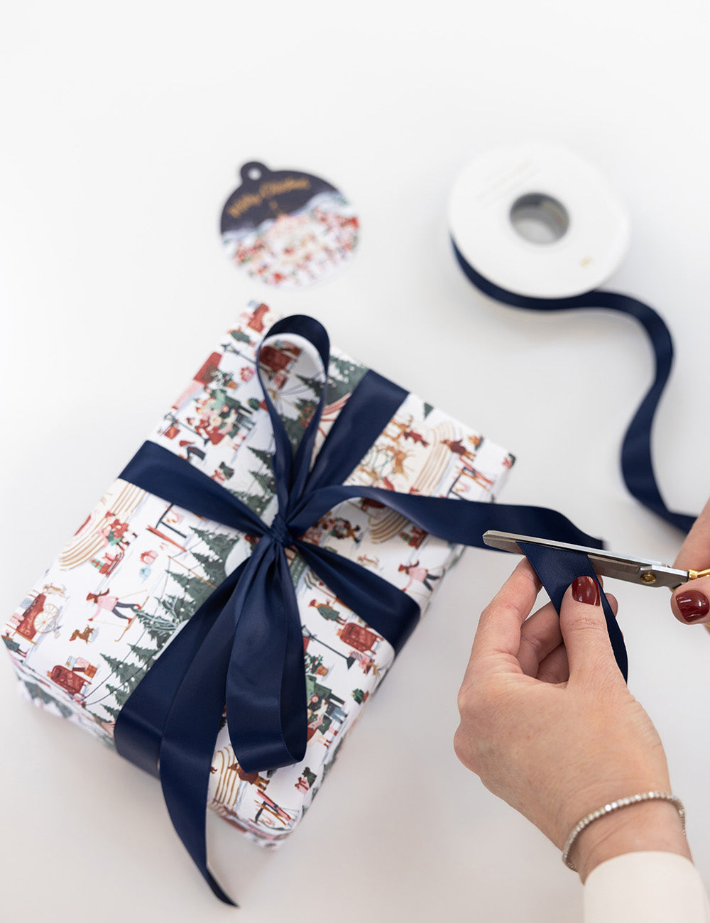 Navy Luxury Satin Ribbon