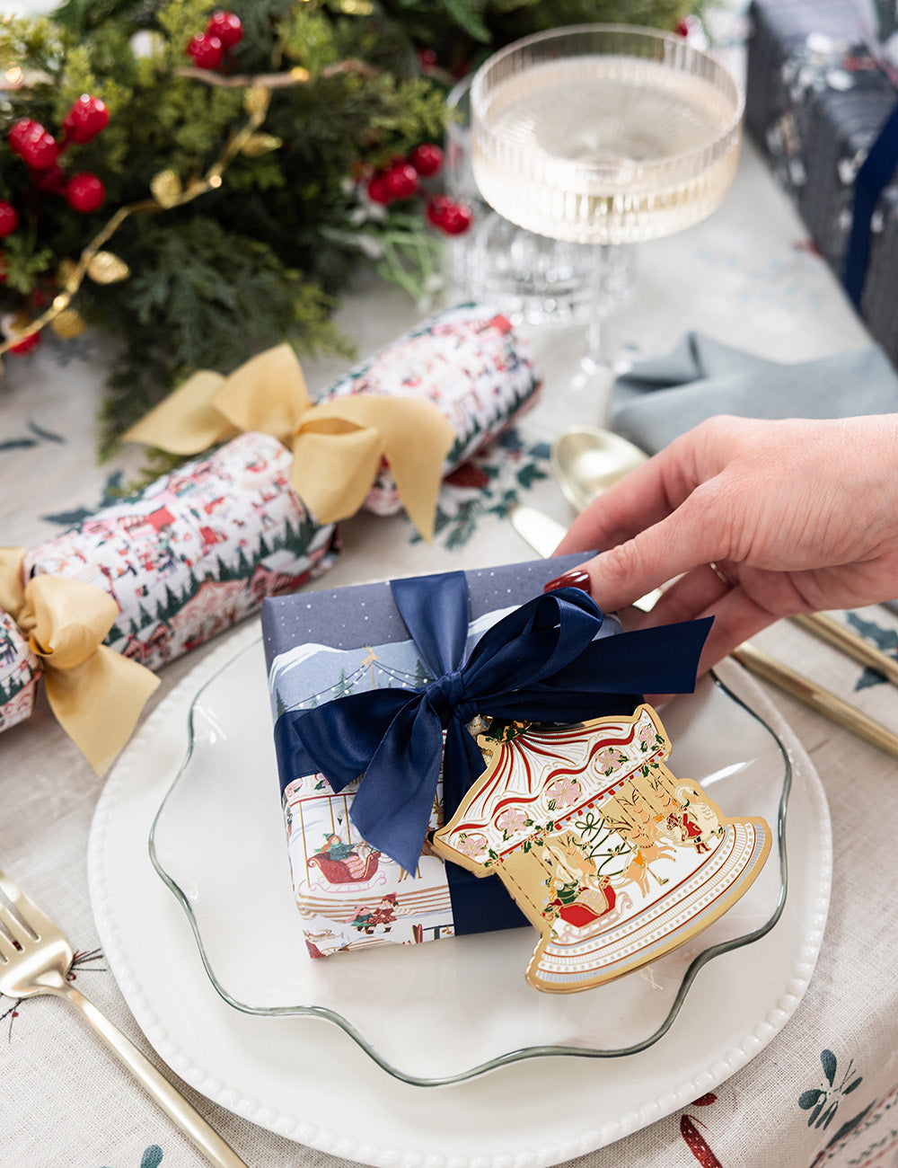Navy Luxury Satin Ribbon