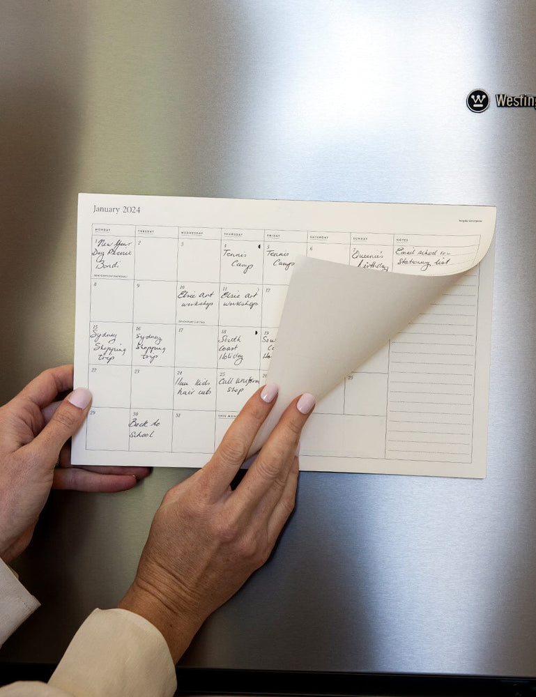 2024 Monthly Fridge Magnetic Calendar Calendars Bespoke Letterpress 