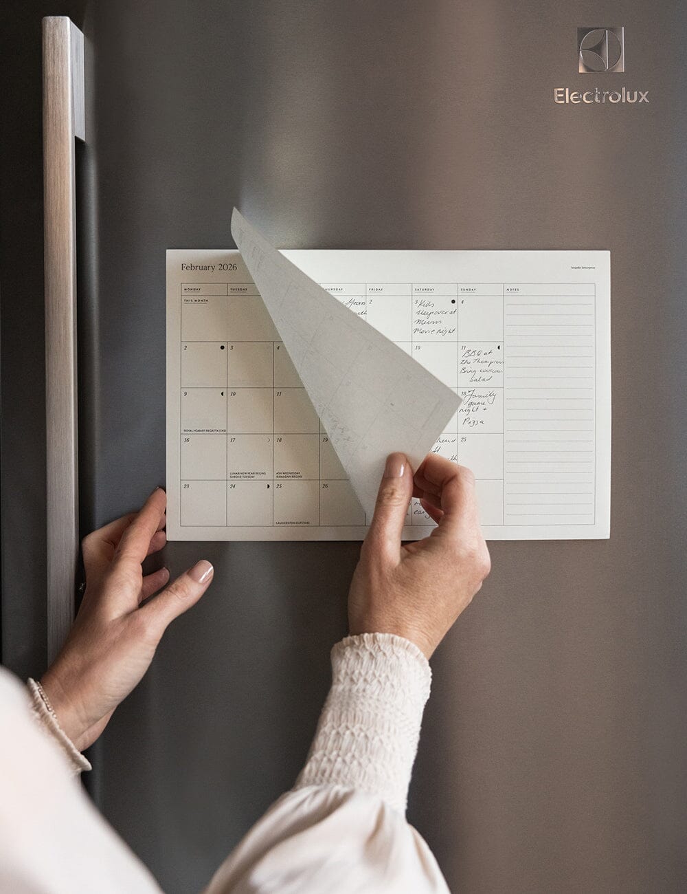 2026 Monthly Fridge Magnetic Calendar Calendars Bespoke Letterpress 