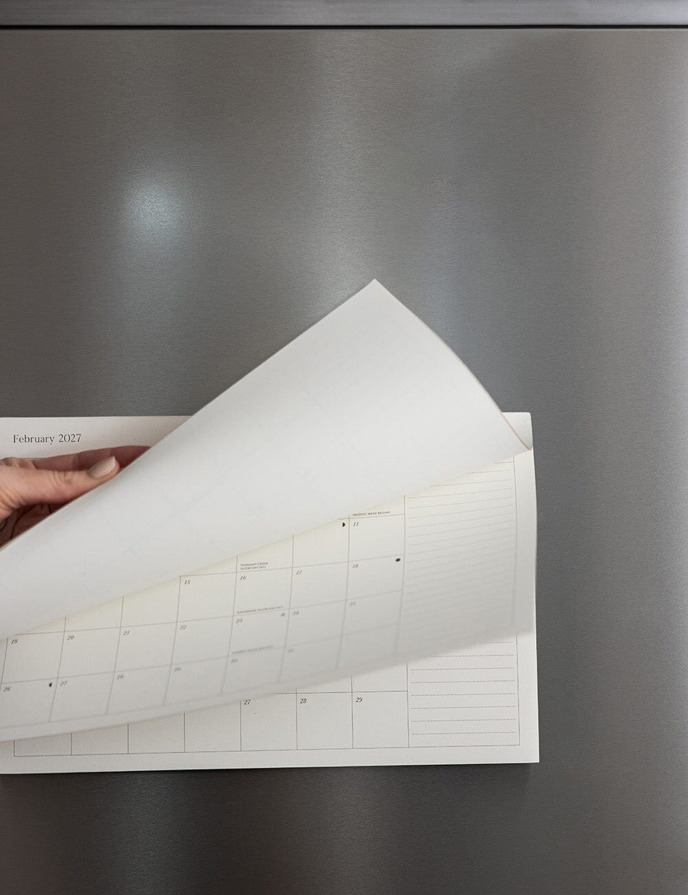2027 Monthly Fridge Magnetic Calendar