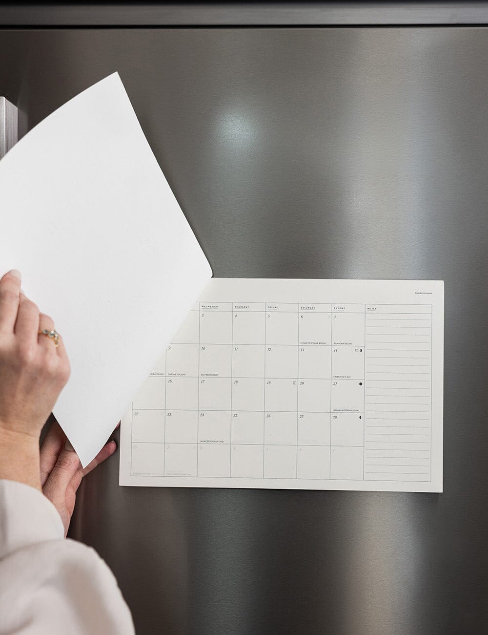 2027 Monthly Fridge Magnetic Calendar