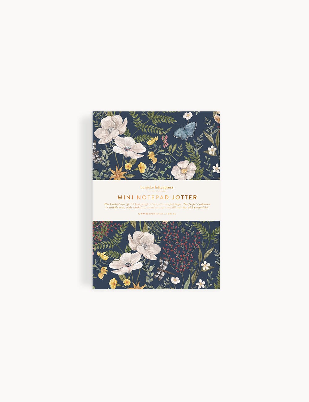 Dusk in Bloom Notepad Mini Jotter Jotters Bespoke Letterpress 
