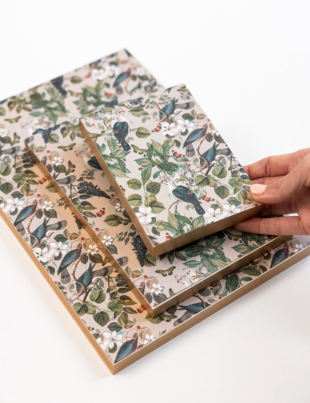 Botanical Grove Notepad Mini Jotter Jotters Bespoke Letterpress 