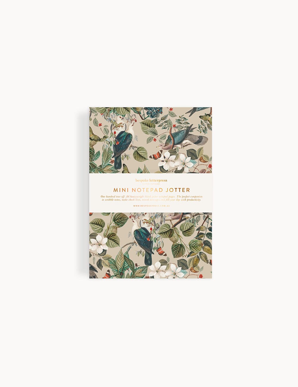 Botanical Grove Notepad Mini Jotter Jotters Bespoke Letterpress 