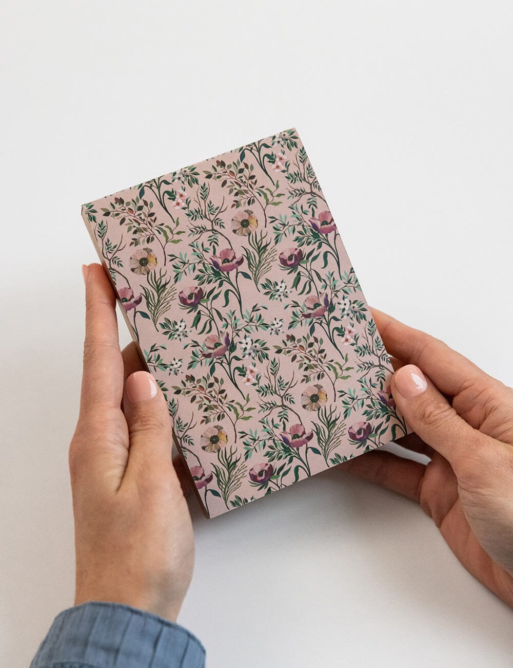 Dancing Poppies Notepad Mini Jotter Jotters Bespoke Letterpress 